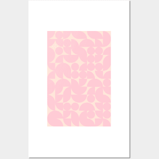 Soft Geometric Pattern - Shapes #3 Posters and Art